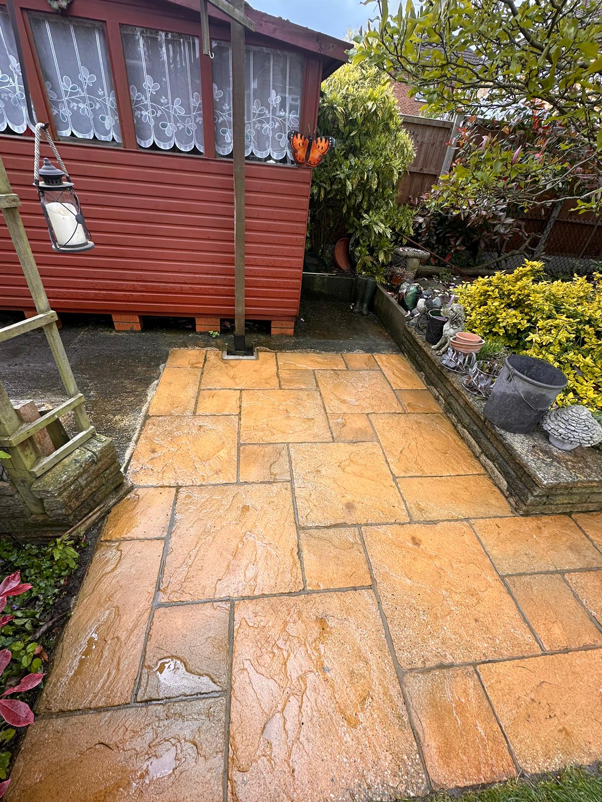 newly jetwashed patio st albans