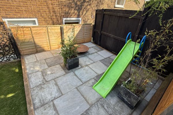 garden patio laid