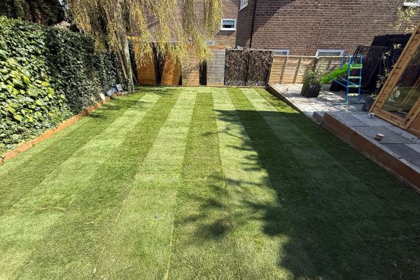 new turf supplied and laid