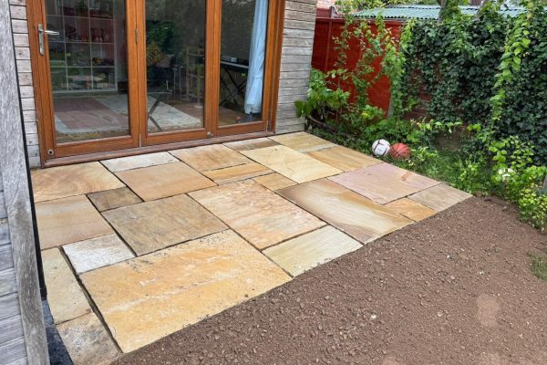 new patio to replace old decking in st albans