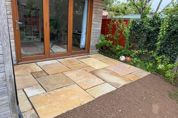 new patio to replace old decking in st albans