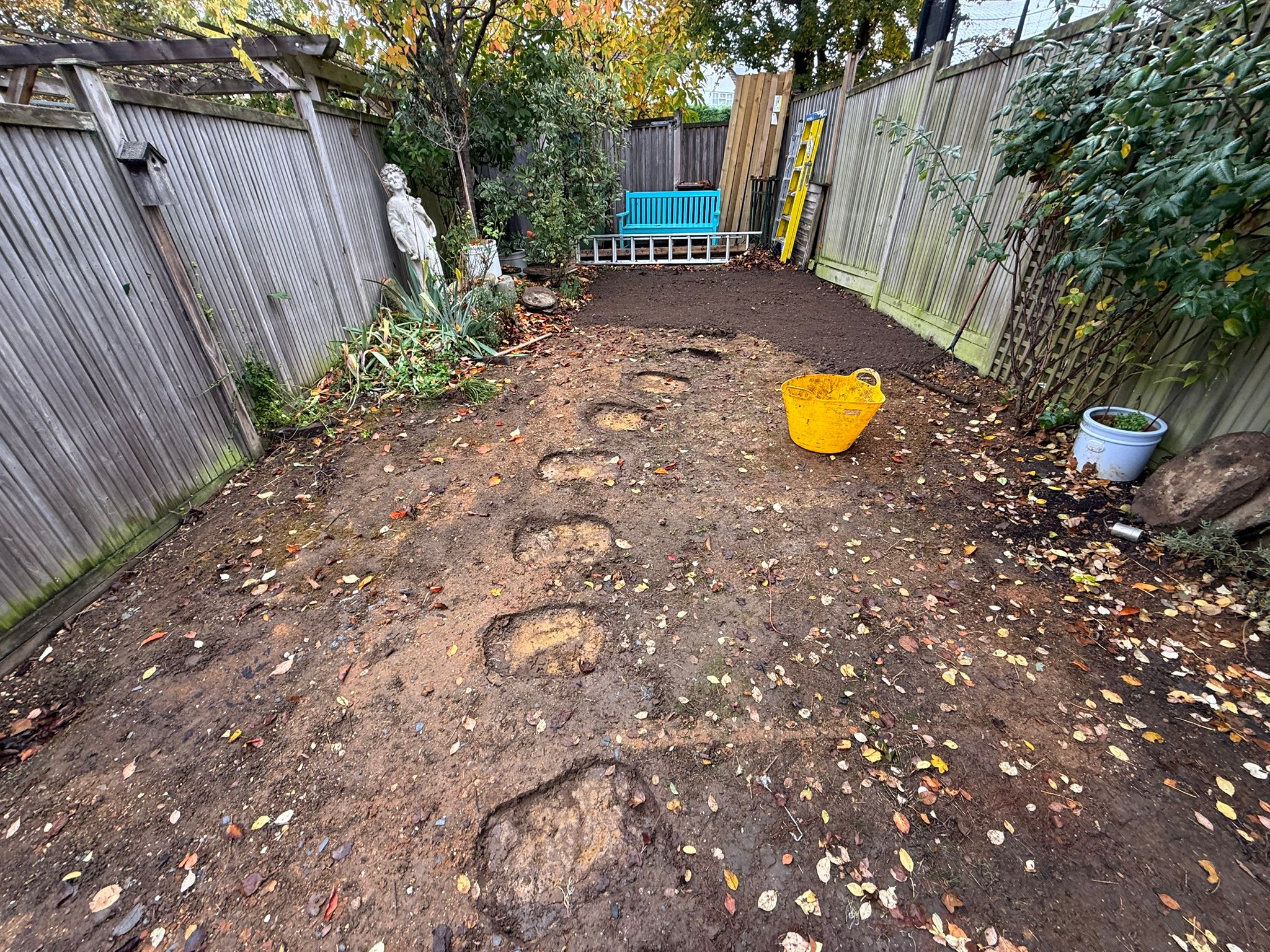 old garden before we laid new turf