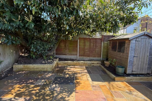 indian sandstone patio