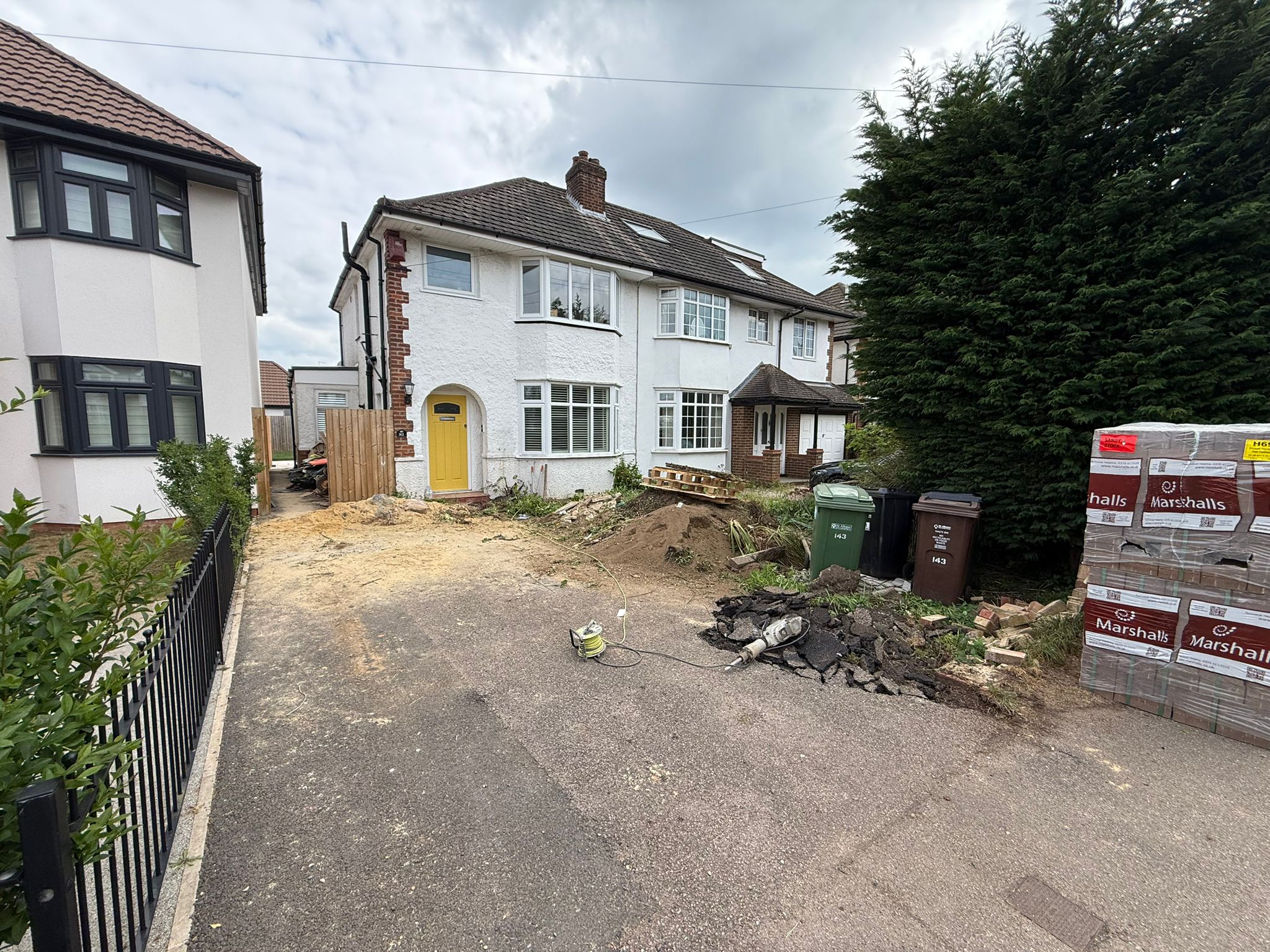 old driveway needed replacing in st albans